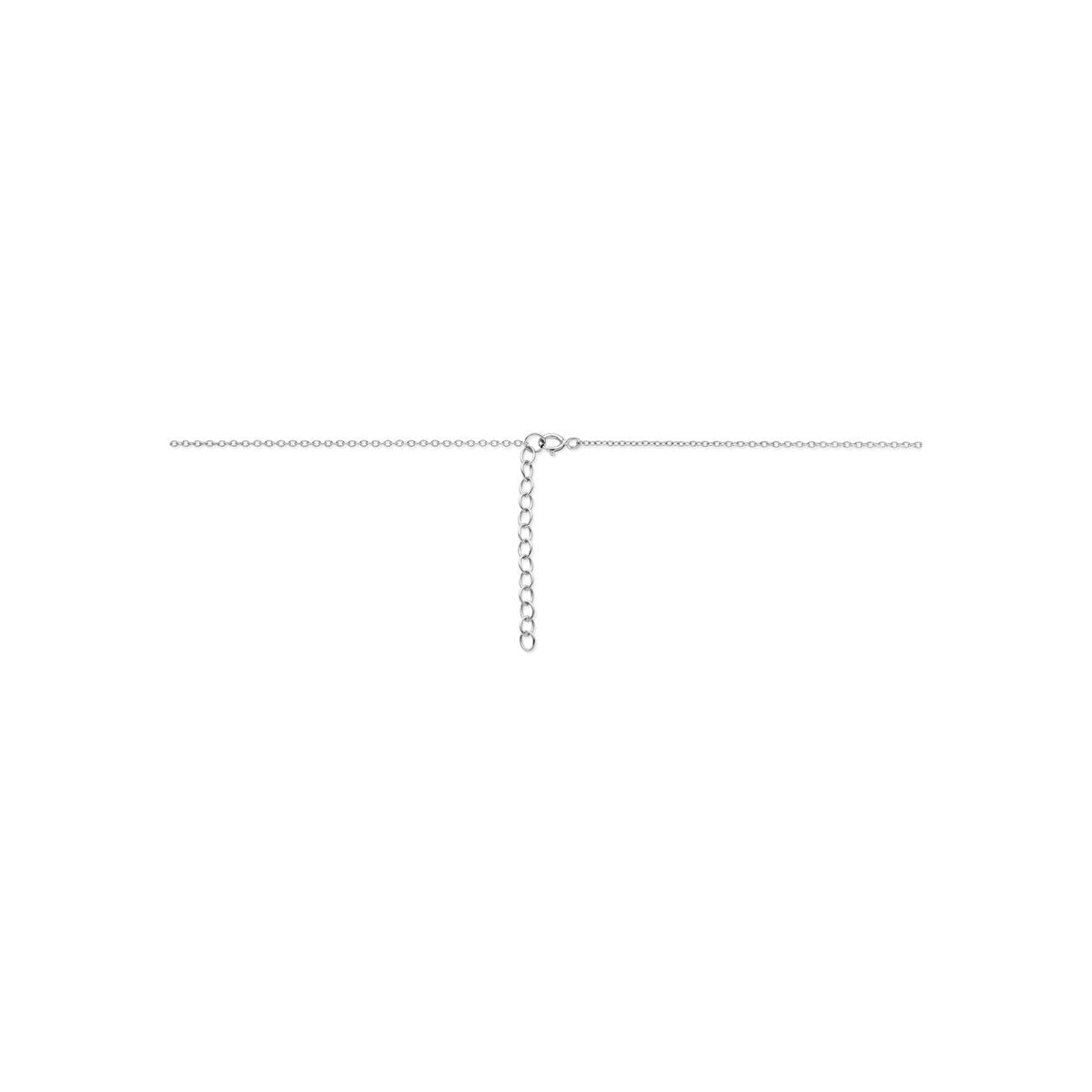 Collier en argent 925 rhodié avec cœur