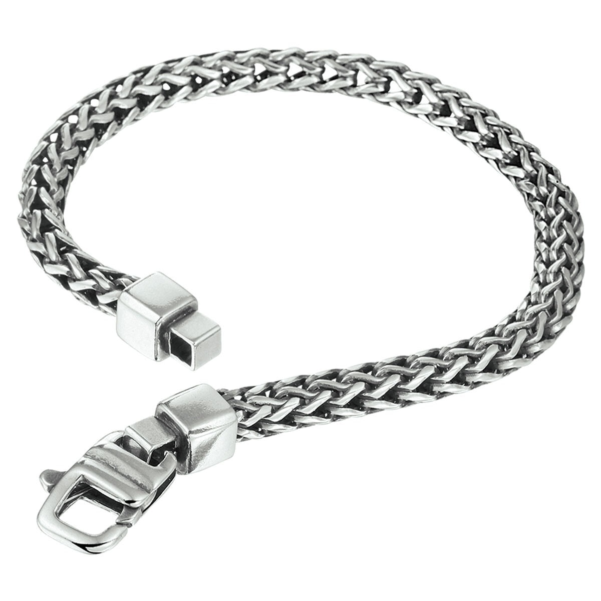 bracelet oxi vossestaart 5,0 mm argent oxydé