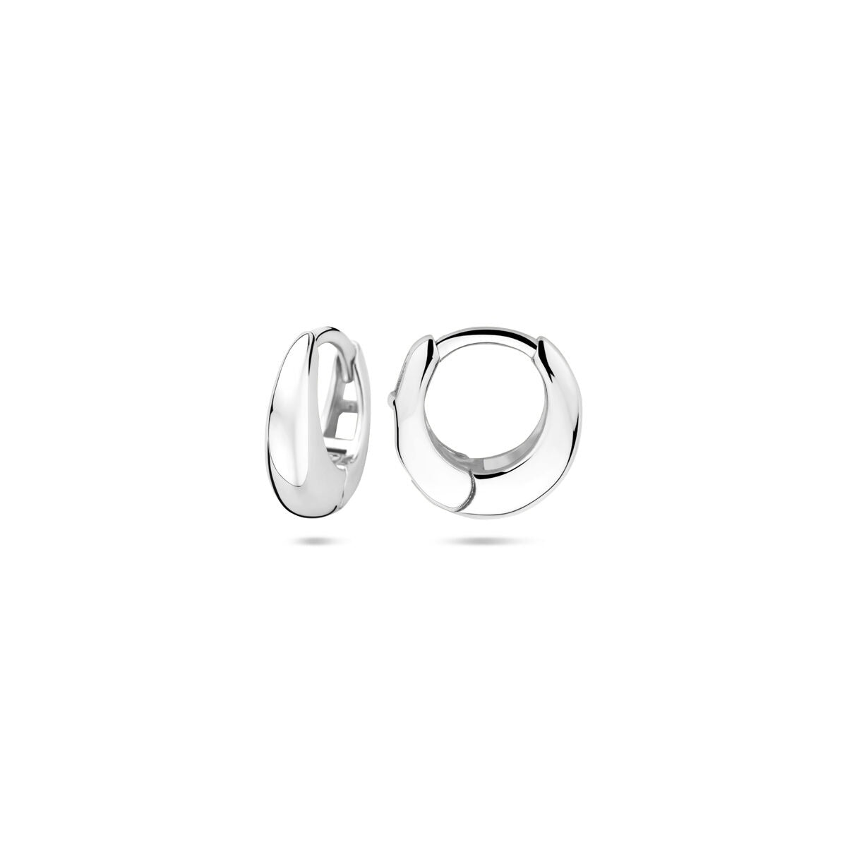 Créoles rhodiées en argent 925 – Élégance intemporelle pour femme