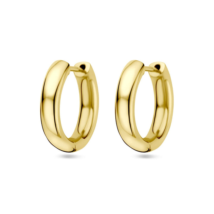 14k gouden dames klapoorringen – 19 mm