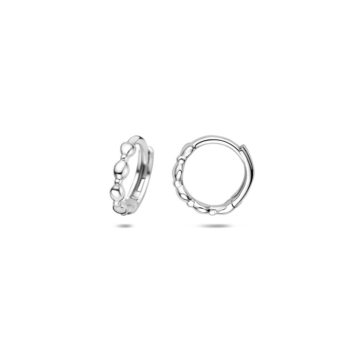 Créoles rhodiées en argent 925