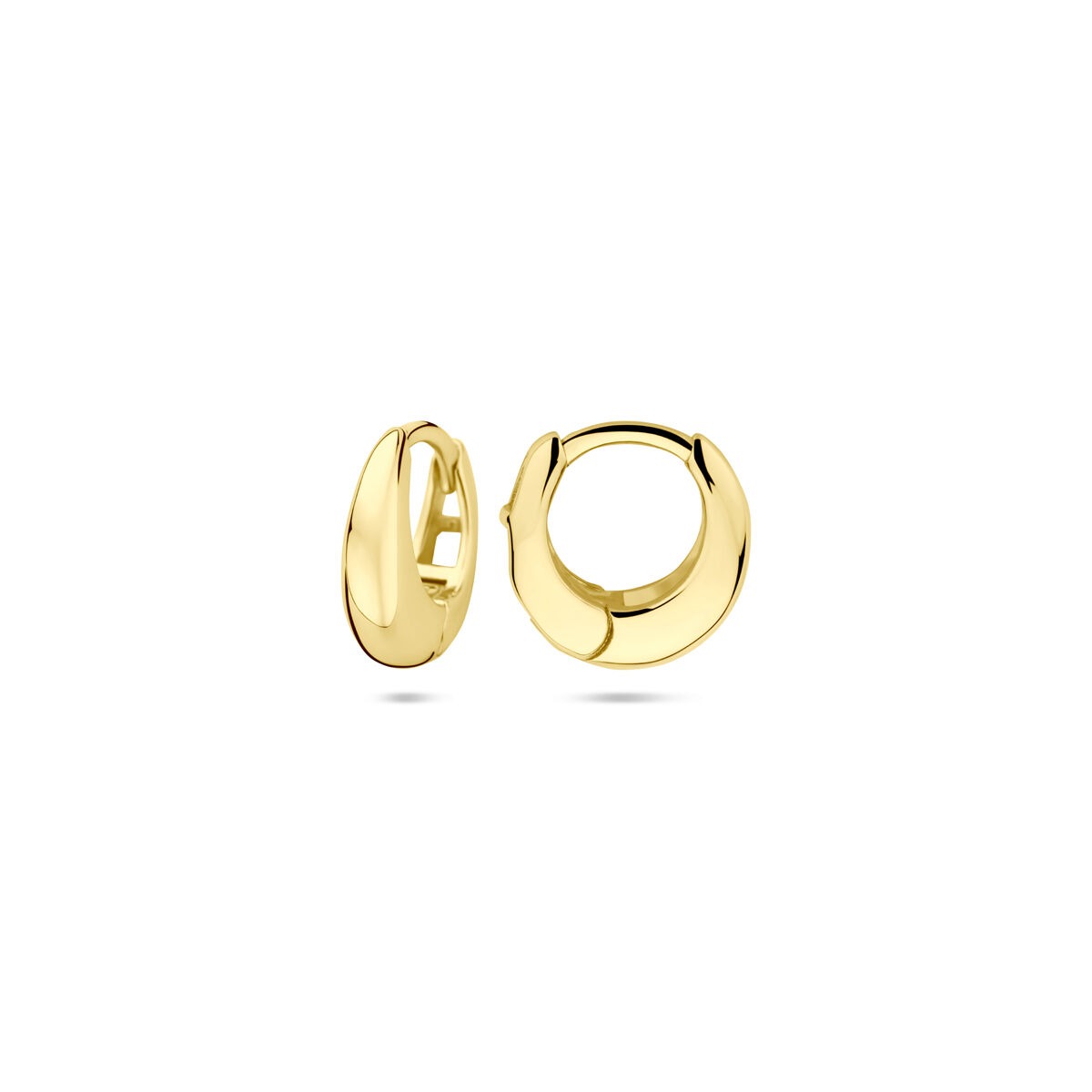 créoles en argent plaqué or pour femme