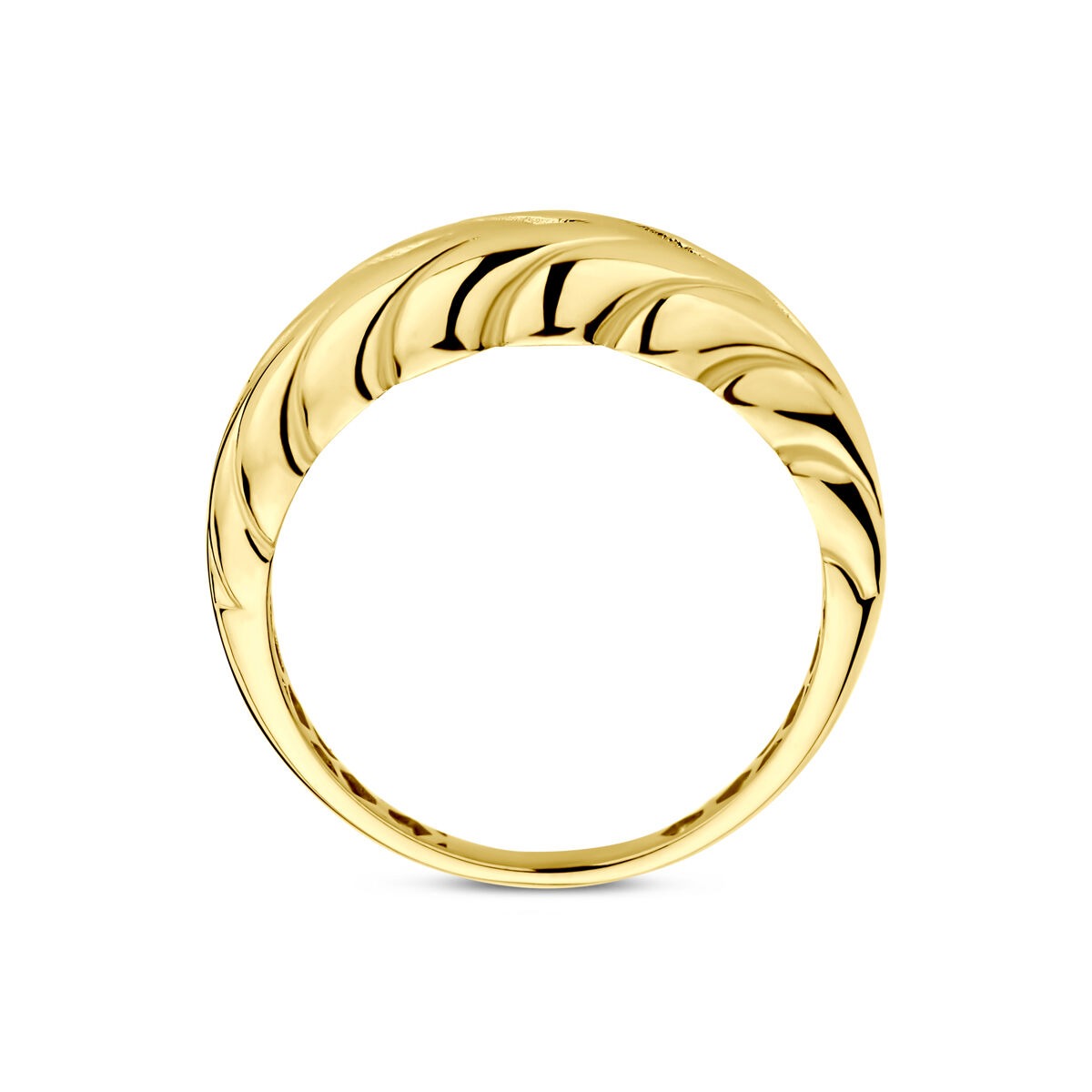 Bague en or jaune 14K – Élégance intemporelle pour femme