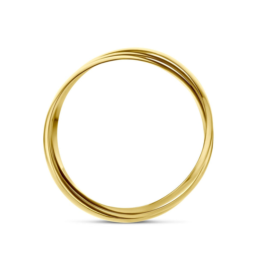 9k Geelgouden ring met drie losse ringen