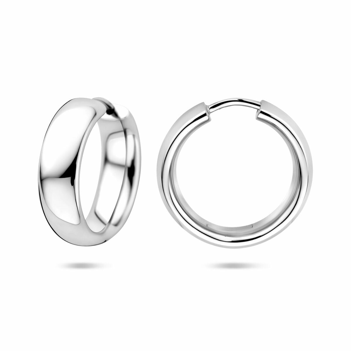 Créoles en argent – rhodiées en argent 925 20 mm