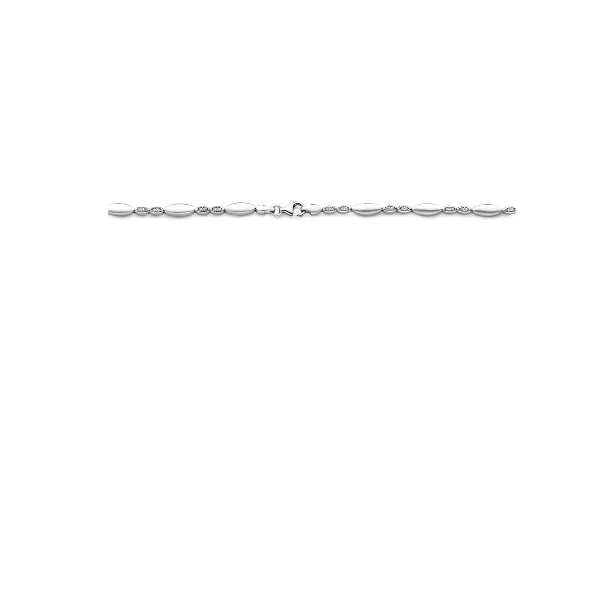 Collier en argent avec zircone pour femme 4,7 mm 45 cm