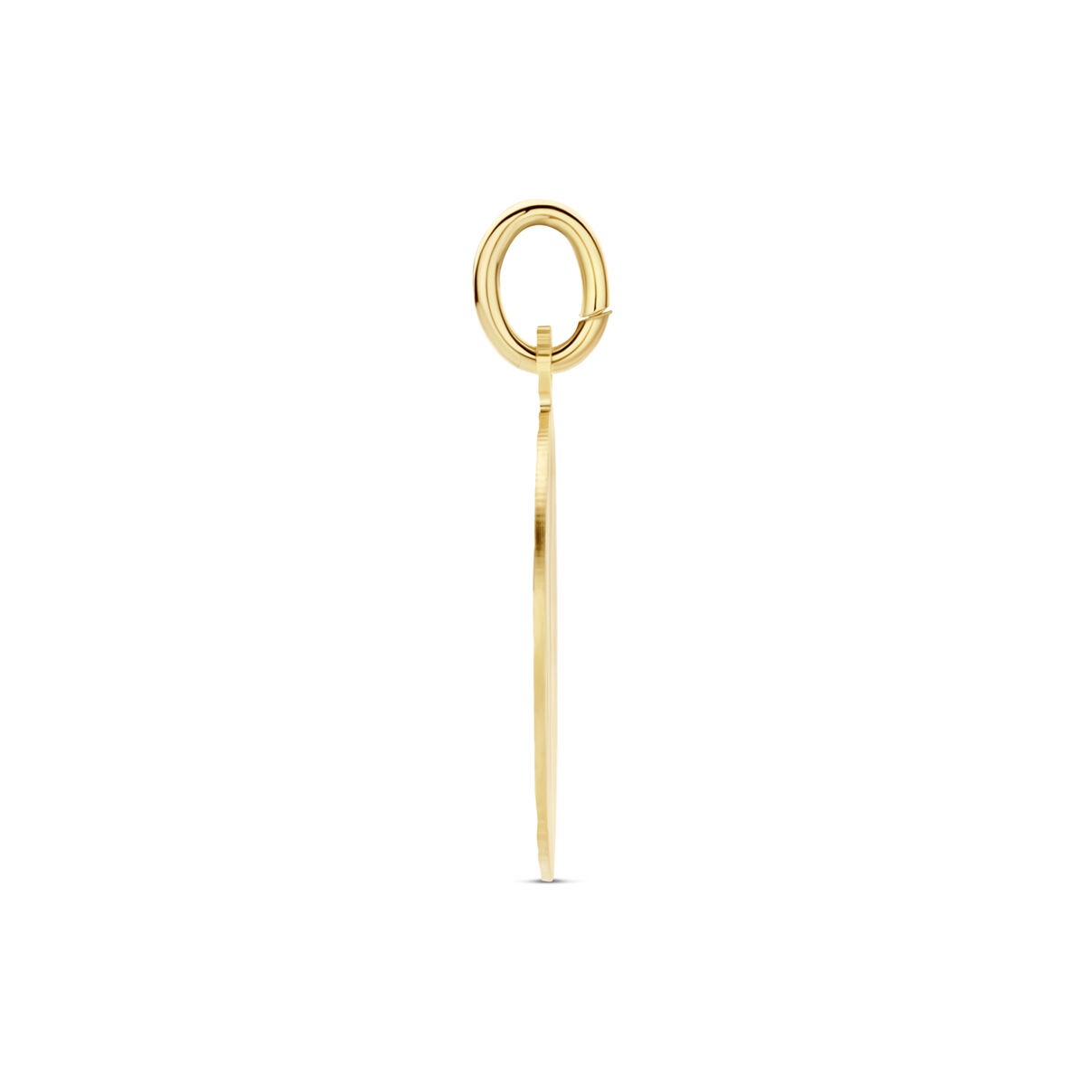 Pendentif rond en or 9 carats