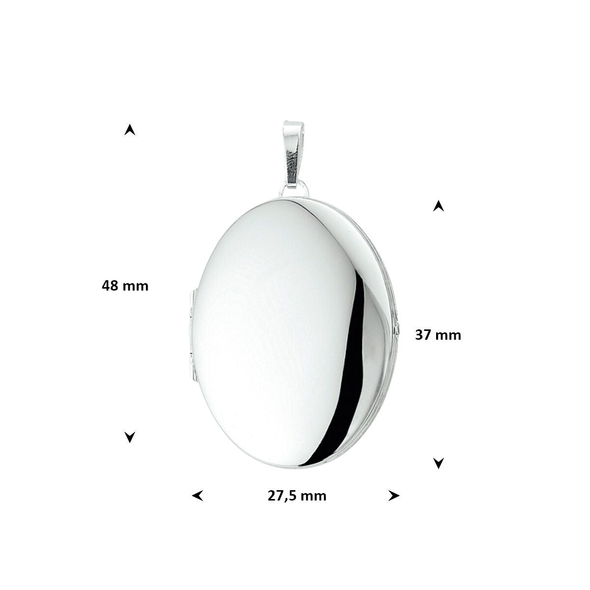 Médaillon Ovale en Argent