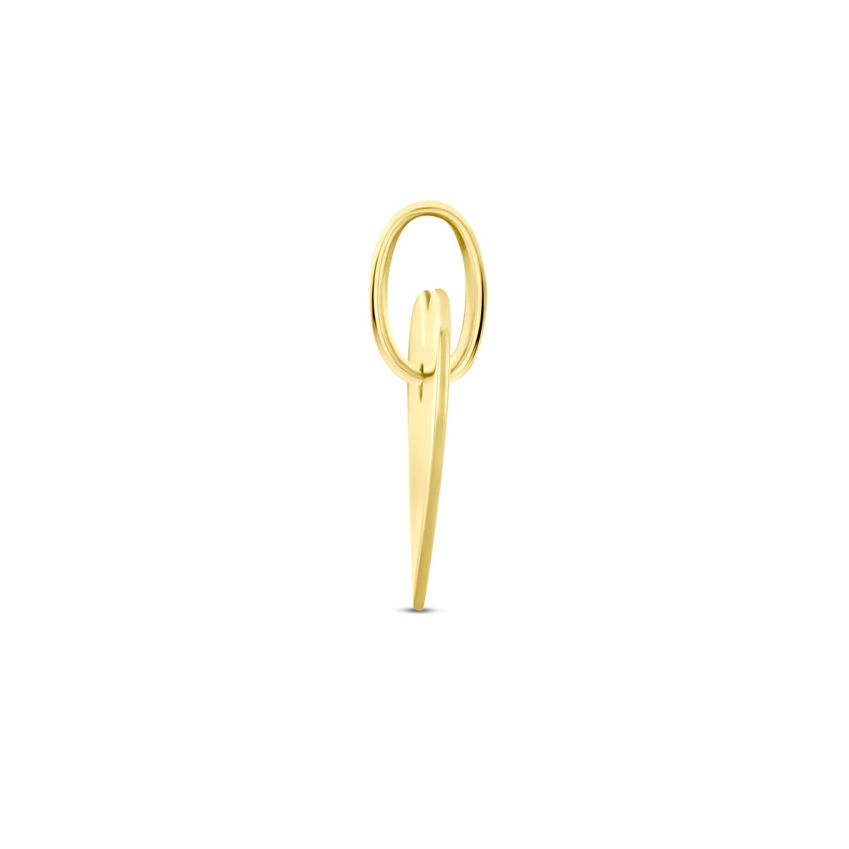 pendentif en forme de cœur en or jaune 9k