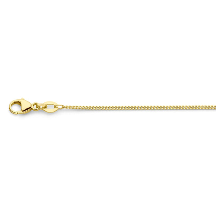 18k gouden dames ketting – gourmette collier 45 cm