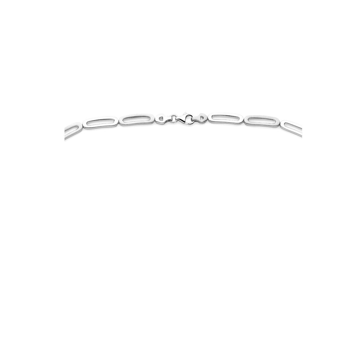 Collier pour femme en argent rhodié 925 sans pendentif 5,7 mm 45 cm