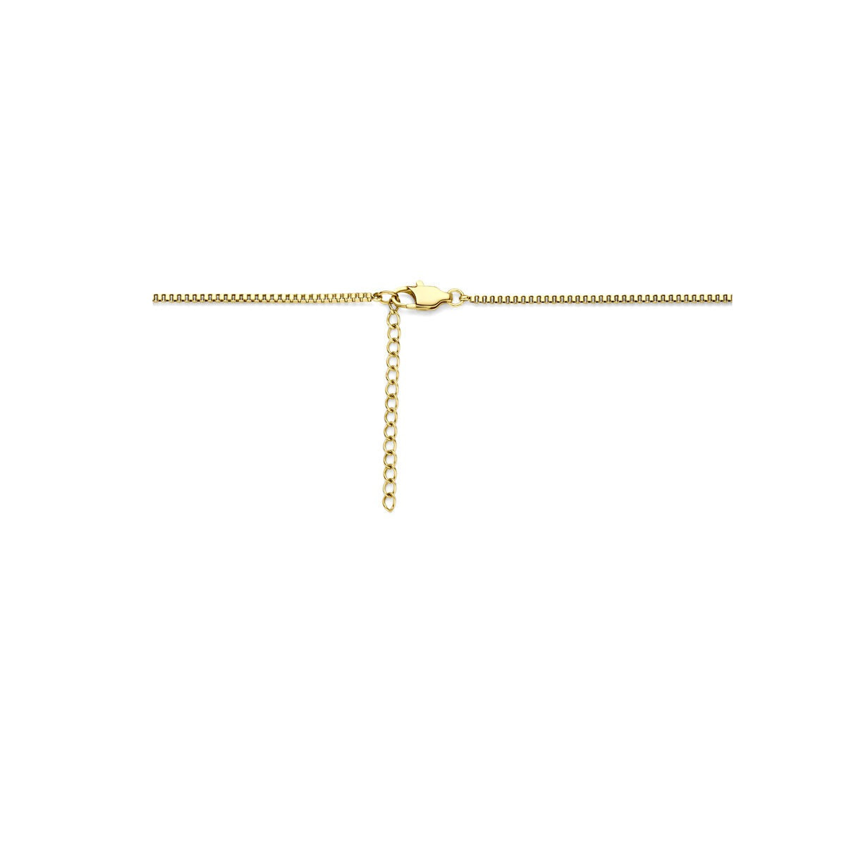 Collier en acier pour femme avec plaquage or jaune