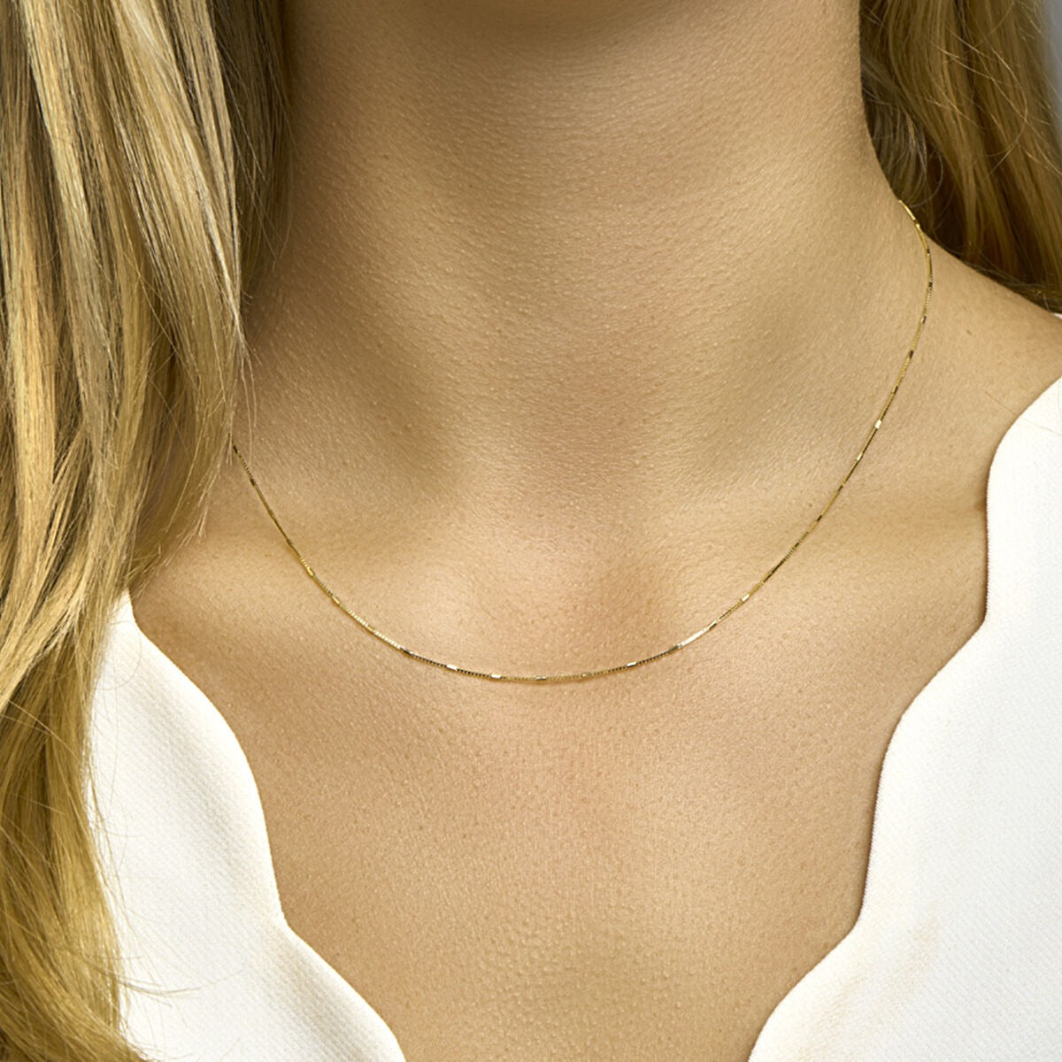 Collier vénitien en or avec barres – 14k