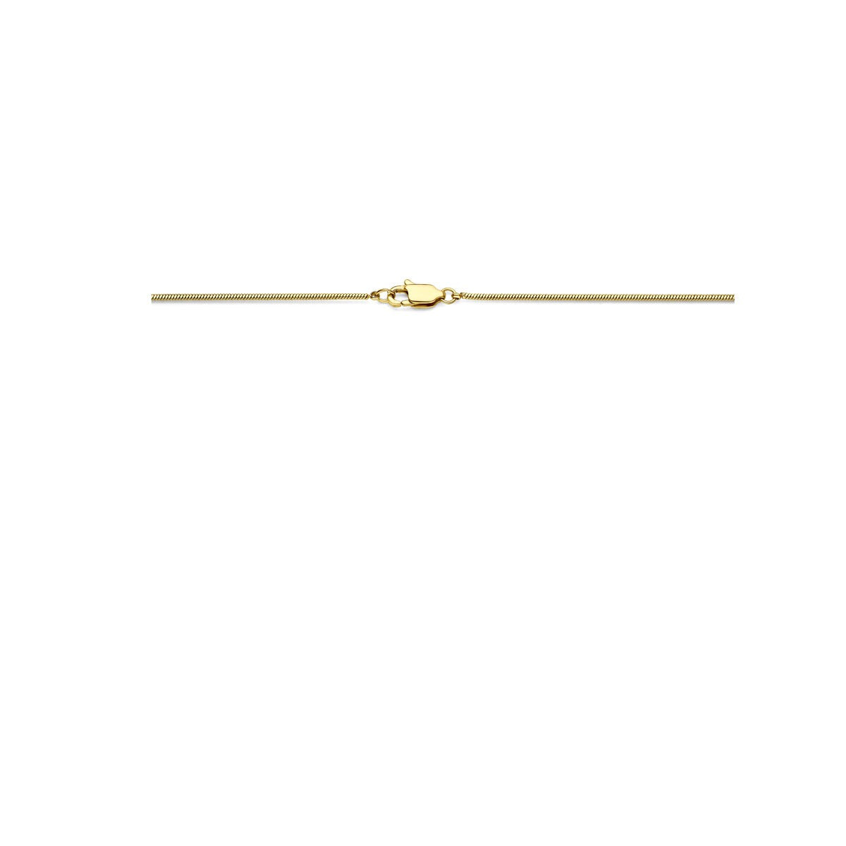 Collier pour femme en acier à mailles serpent – 60 cm 1,4 mm plaqué ioniquement