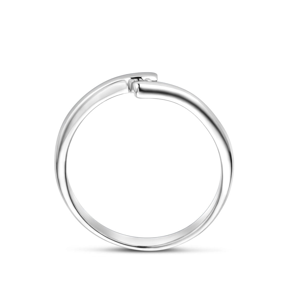 Bague pour femme en argent avec zircone – rhodiée argent 925