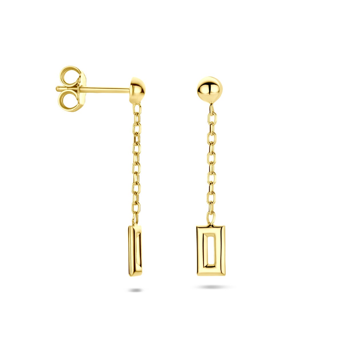 Boucles d'oreilles en or jaune 14k – 28 mm
