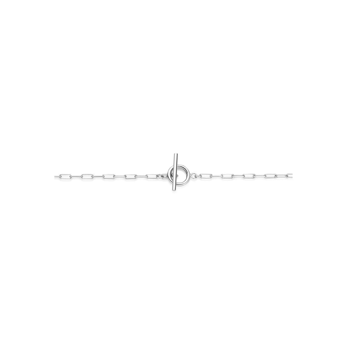 Collier en argent 925 rhodié avec fermoir à vis
