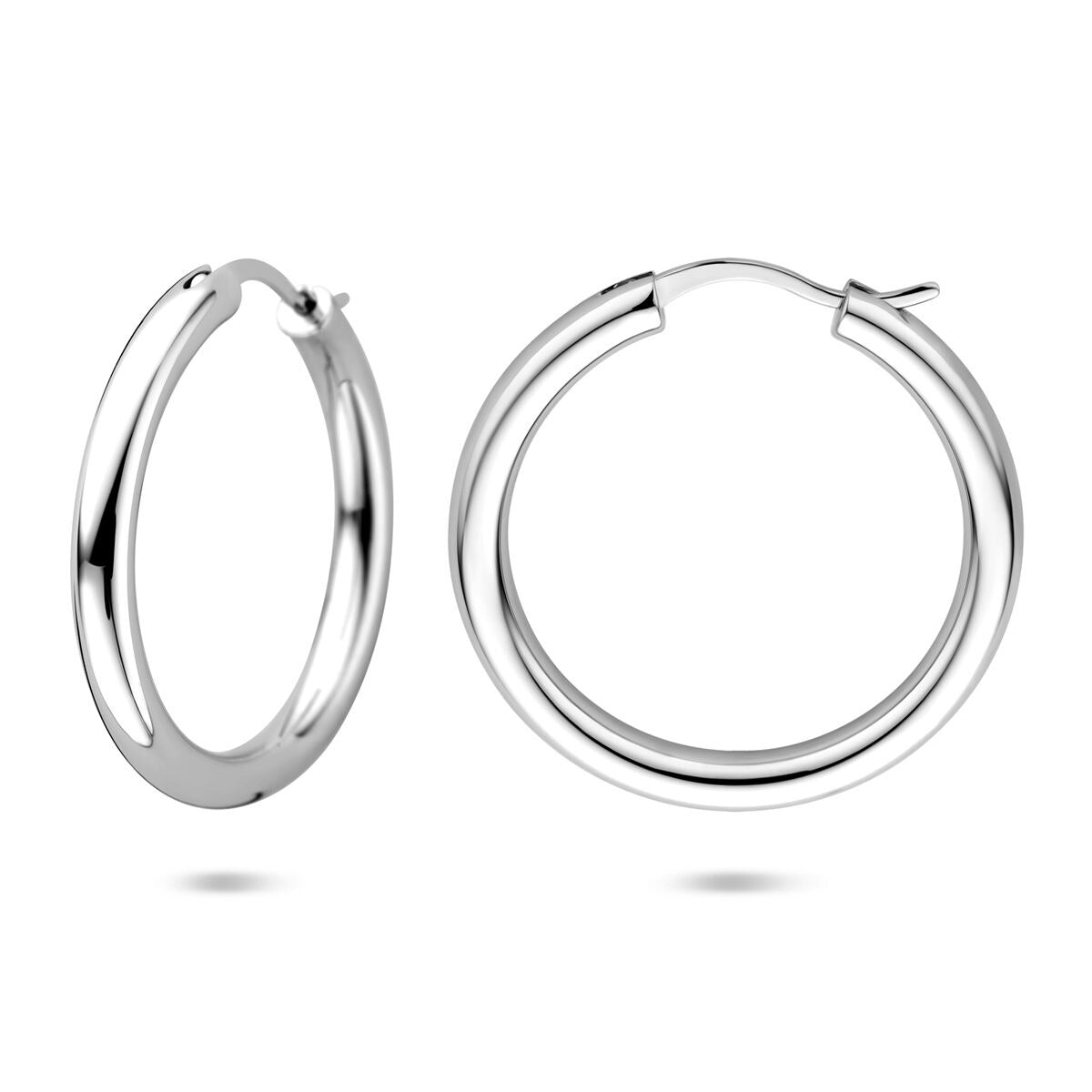 Créoles en argent 925 rhodiées – 26,5 mm