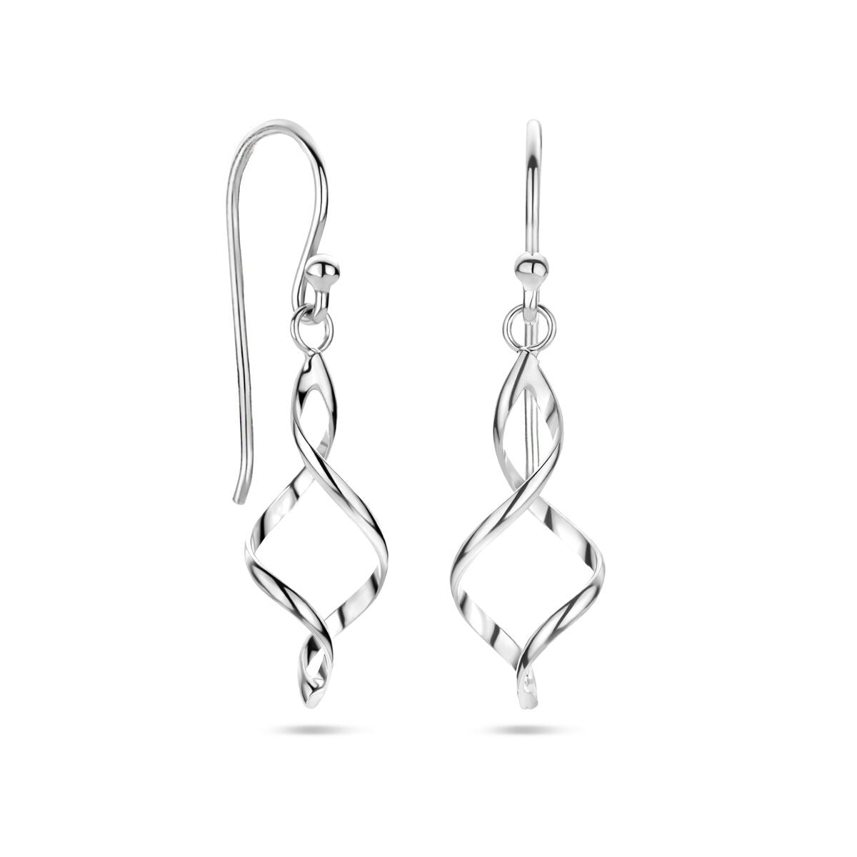 Boucles d'oreilles en argent – rhodiées 925