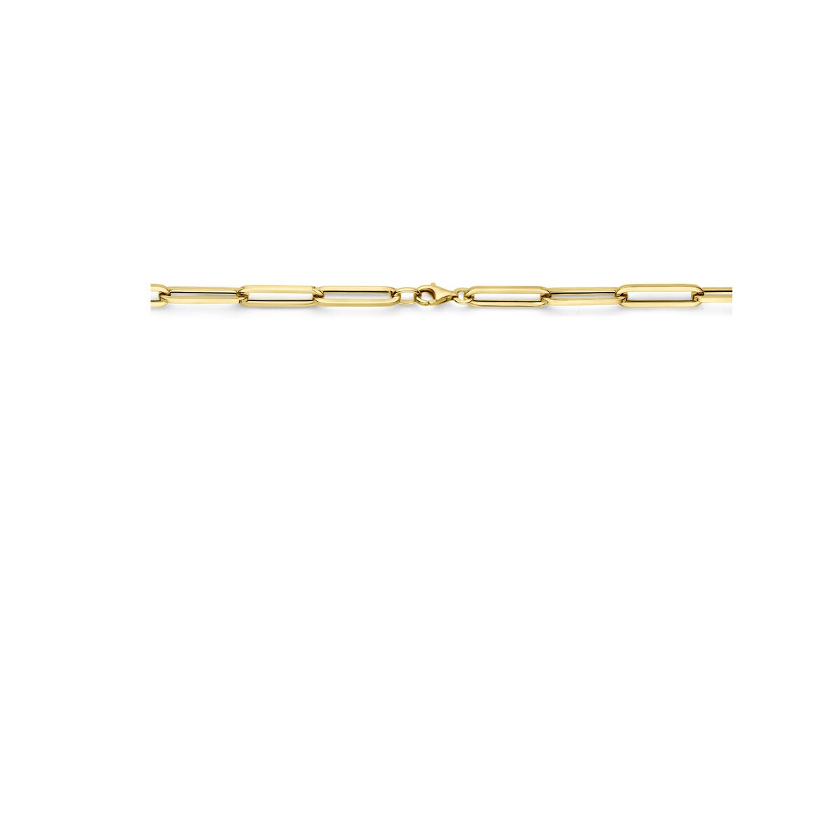 collier en or 9k paperclip – 45 cm
