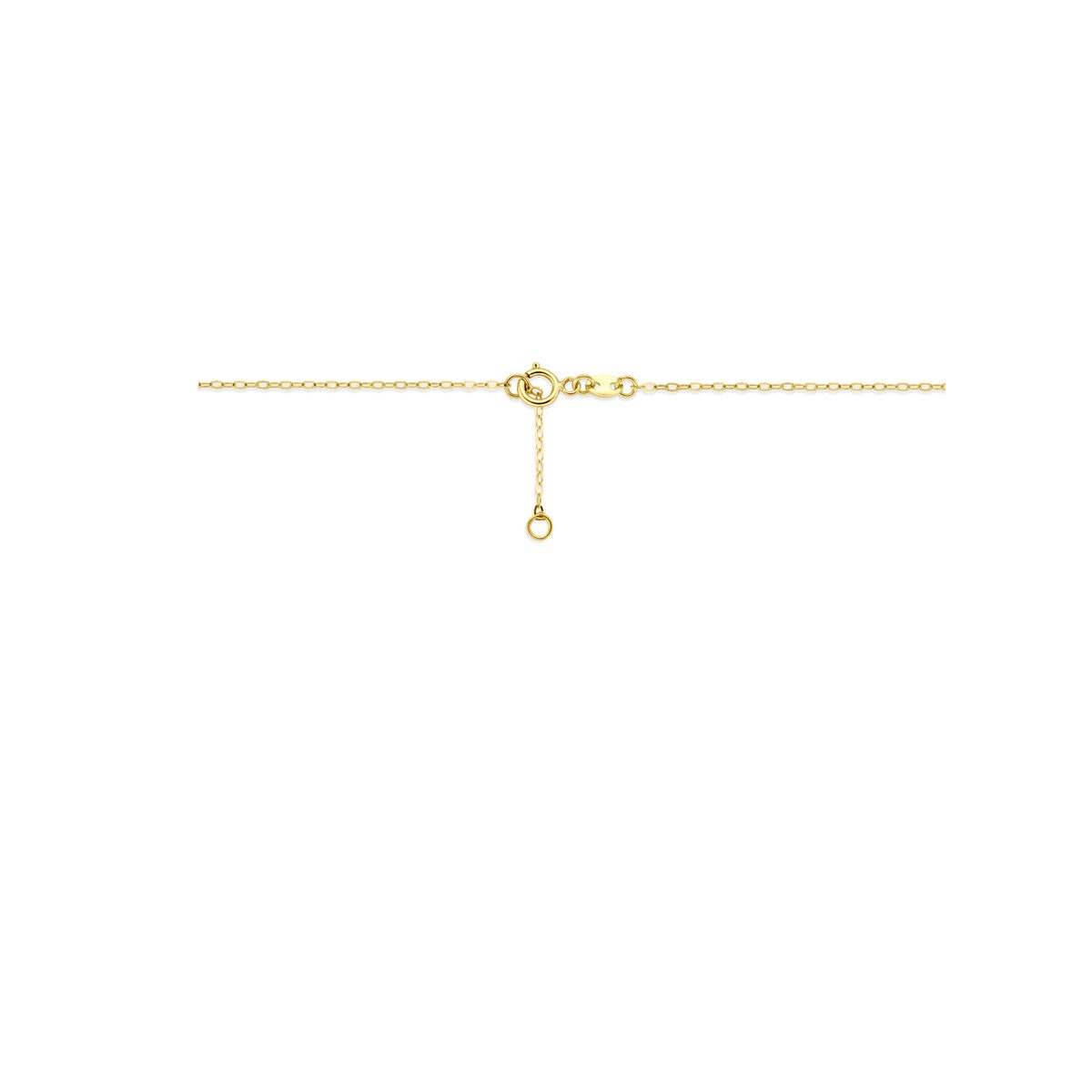 collier en or jaune en forme de cœur 40 - 42 cm