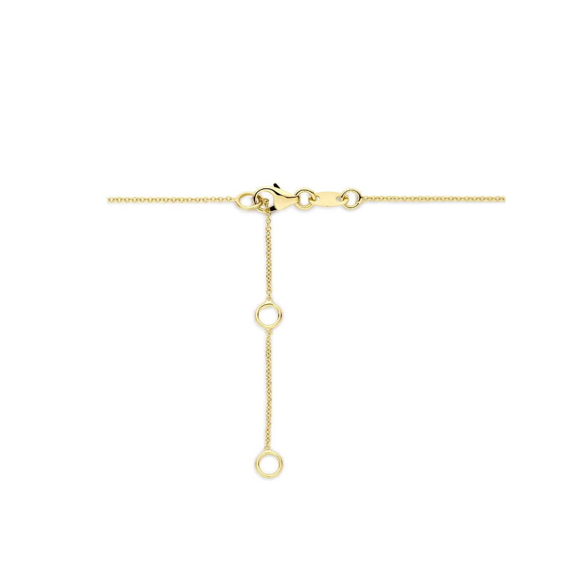 collier en or jaune 14k avec diamant – éclat raffiné dans un design intemporel