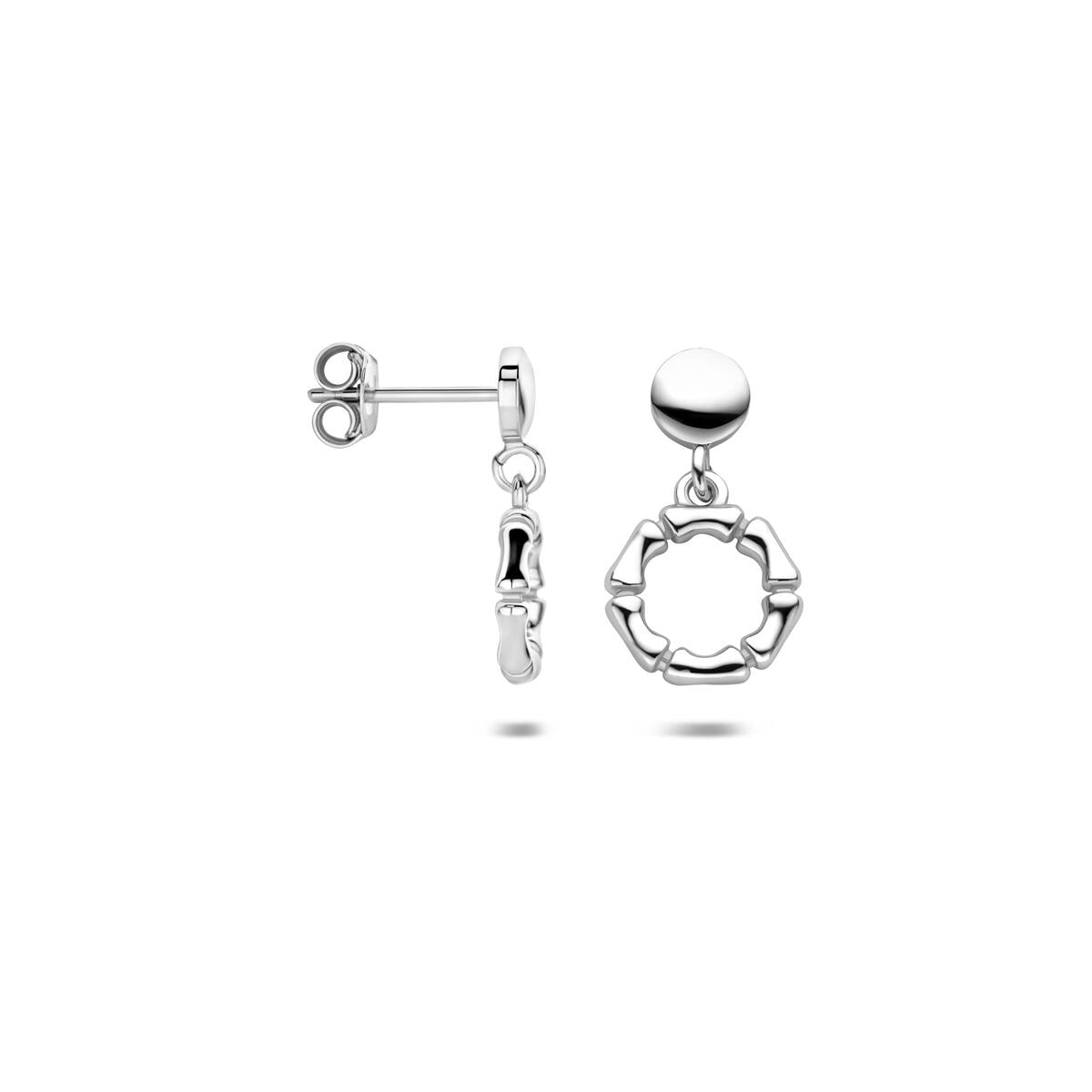 Boucles d'oreilles pour femme en argent rhodié 925 18 mm