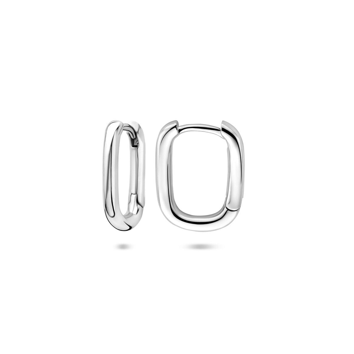 Créoles en argent rhodié