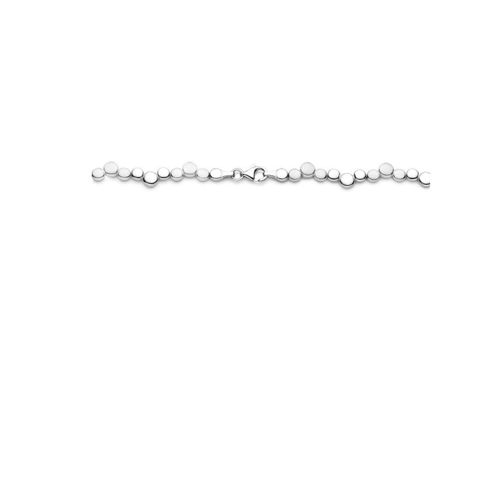 Zilveren schakel collier – gerhodineerd 925 zilver