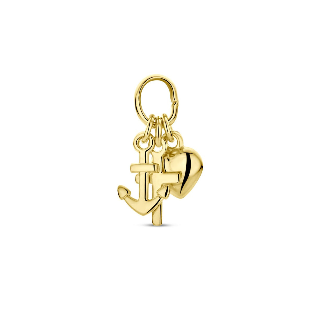 9k Geelgouden hanger geloof, hoop en liefde