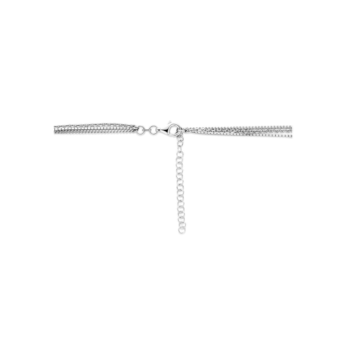 Collier en argent rhodié