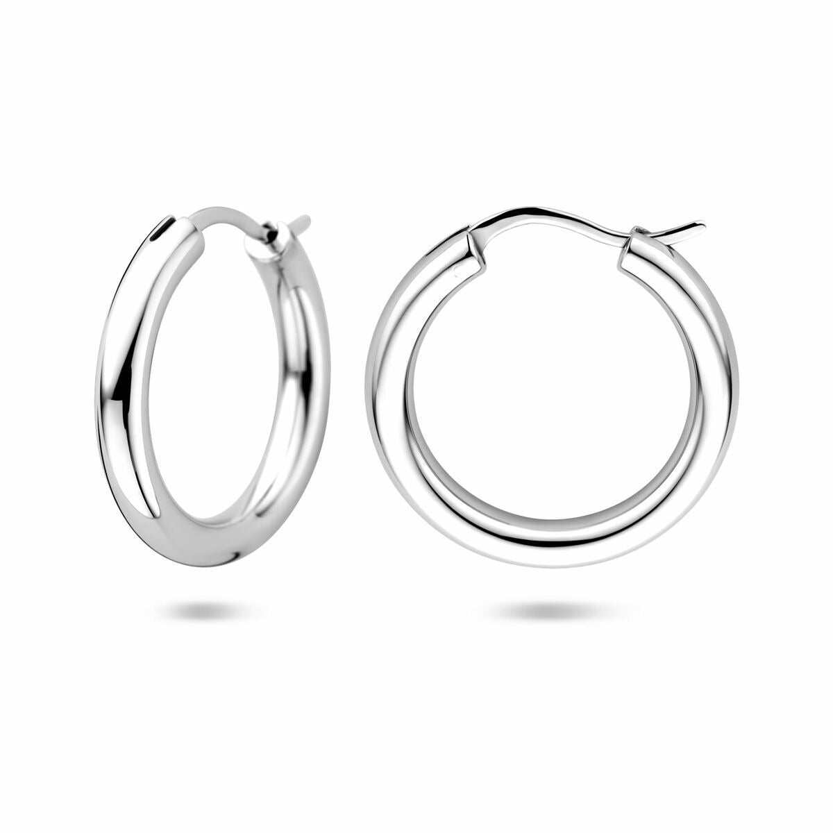 Créoles en argent 925 rhodiées – 11 mm