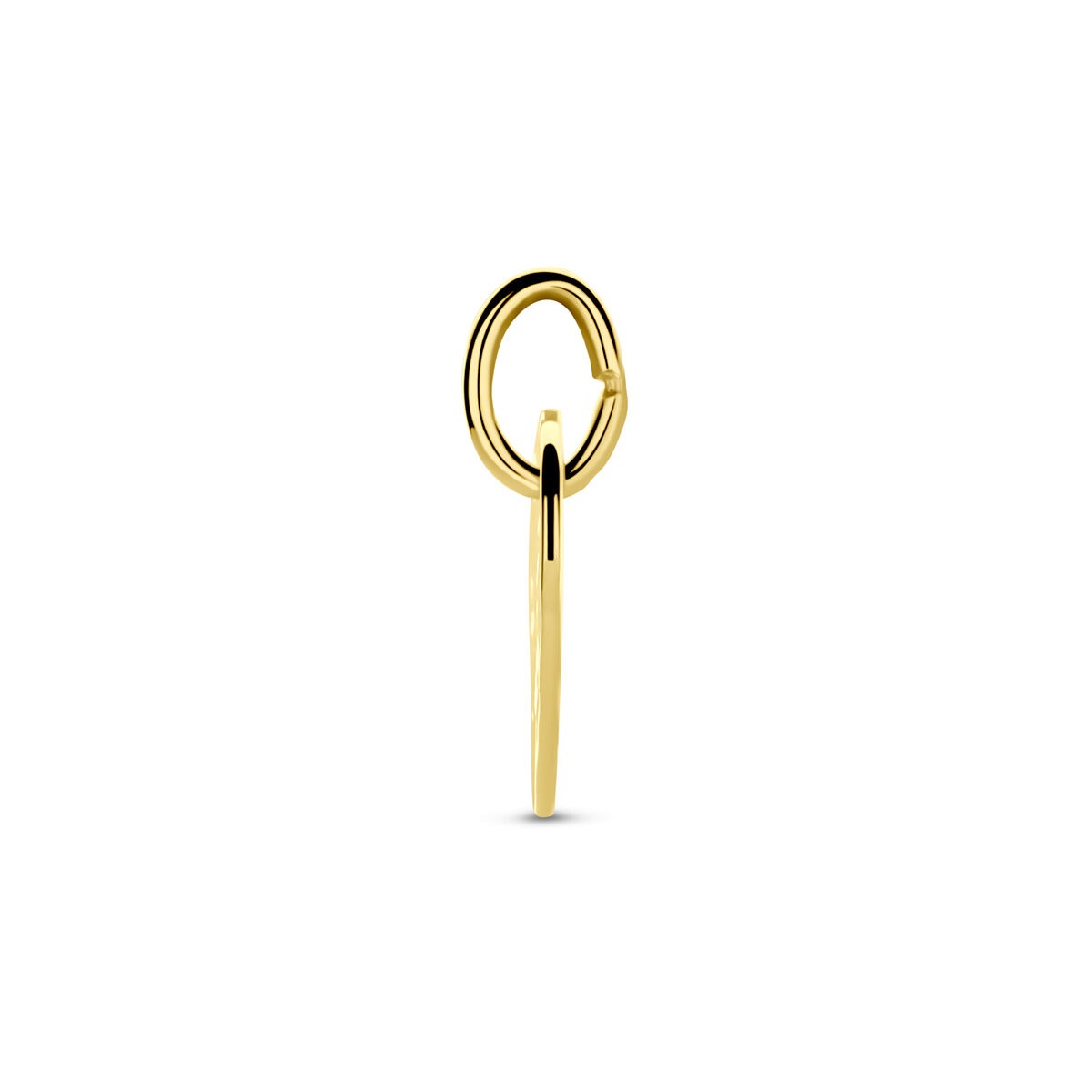 pendentif cœur en or jaune 14k – symbole d'amour
