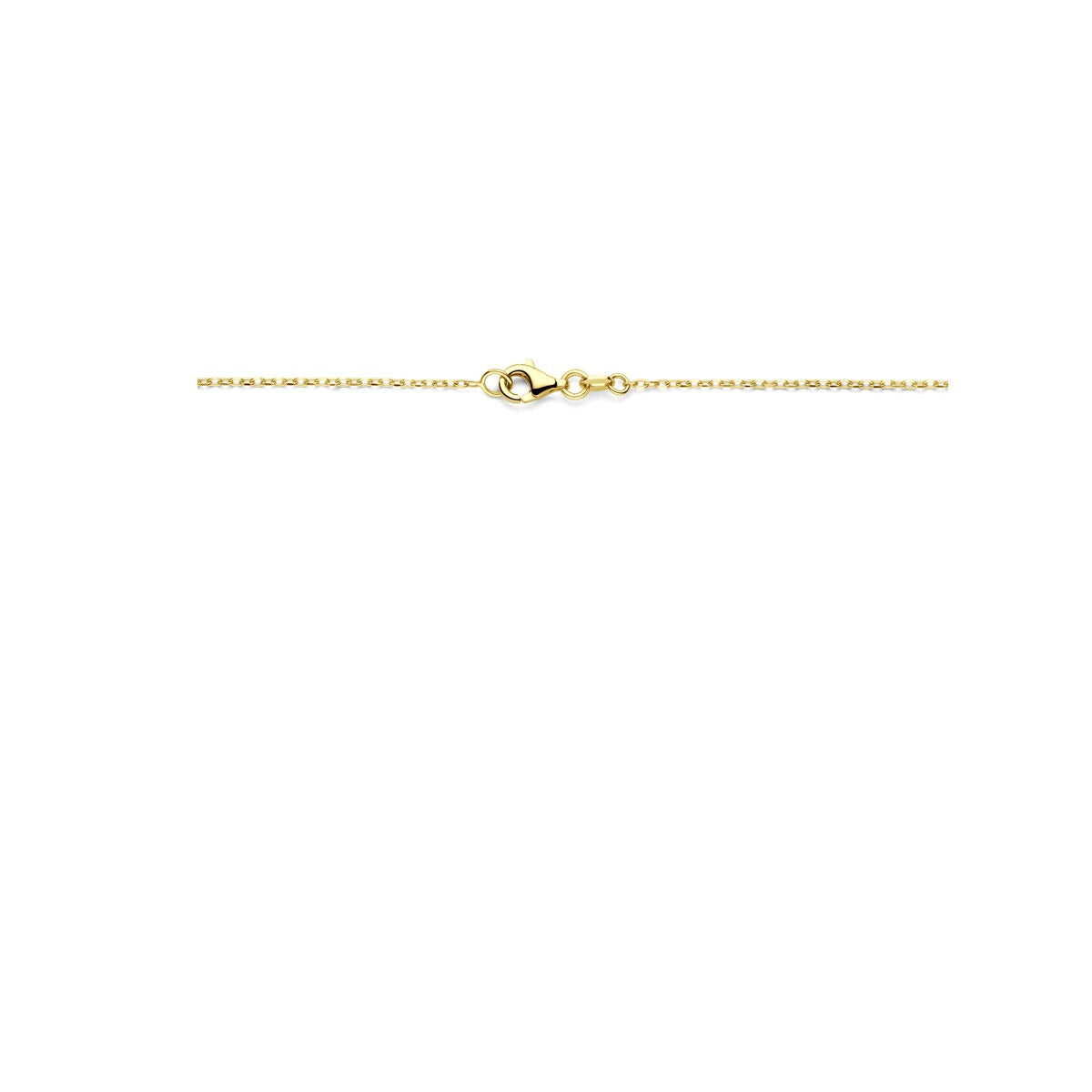 Collier pour femme en or jaune 14k avec mailles fines – 43 cm