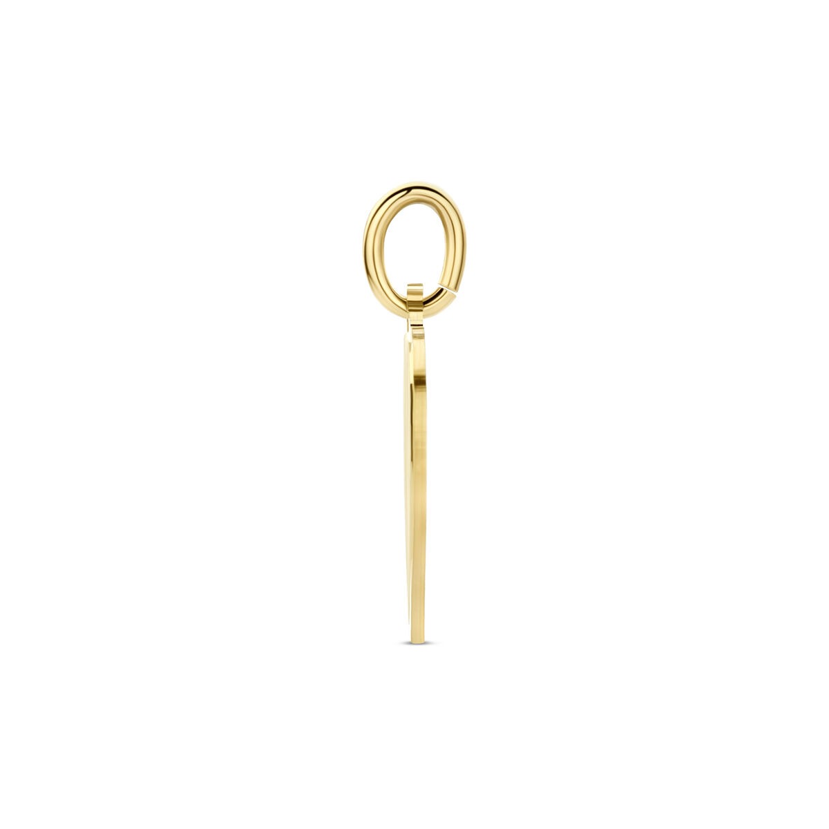Pendentif cœur en or 9 carats gravé