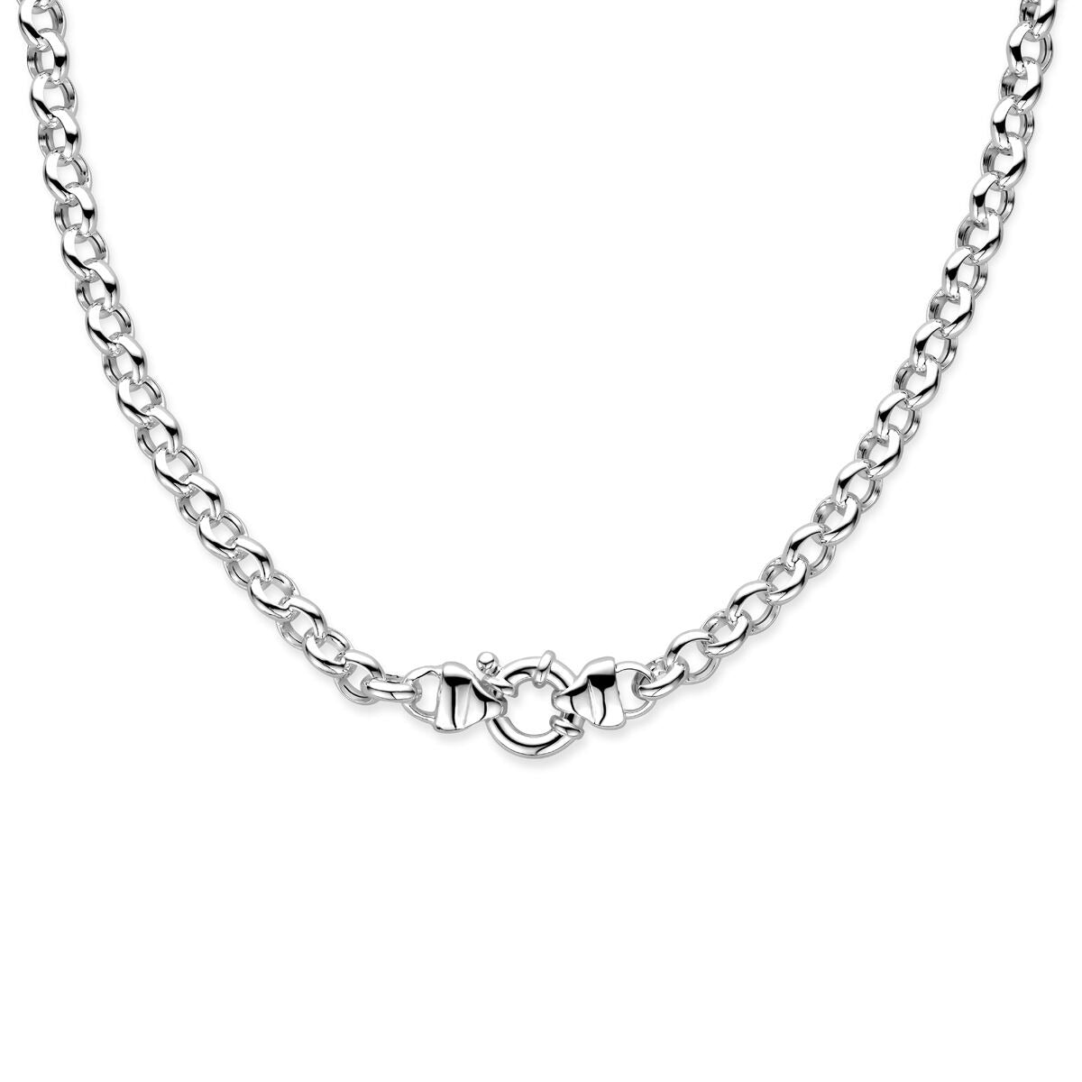 Collier en argent jasseron sans pendentif