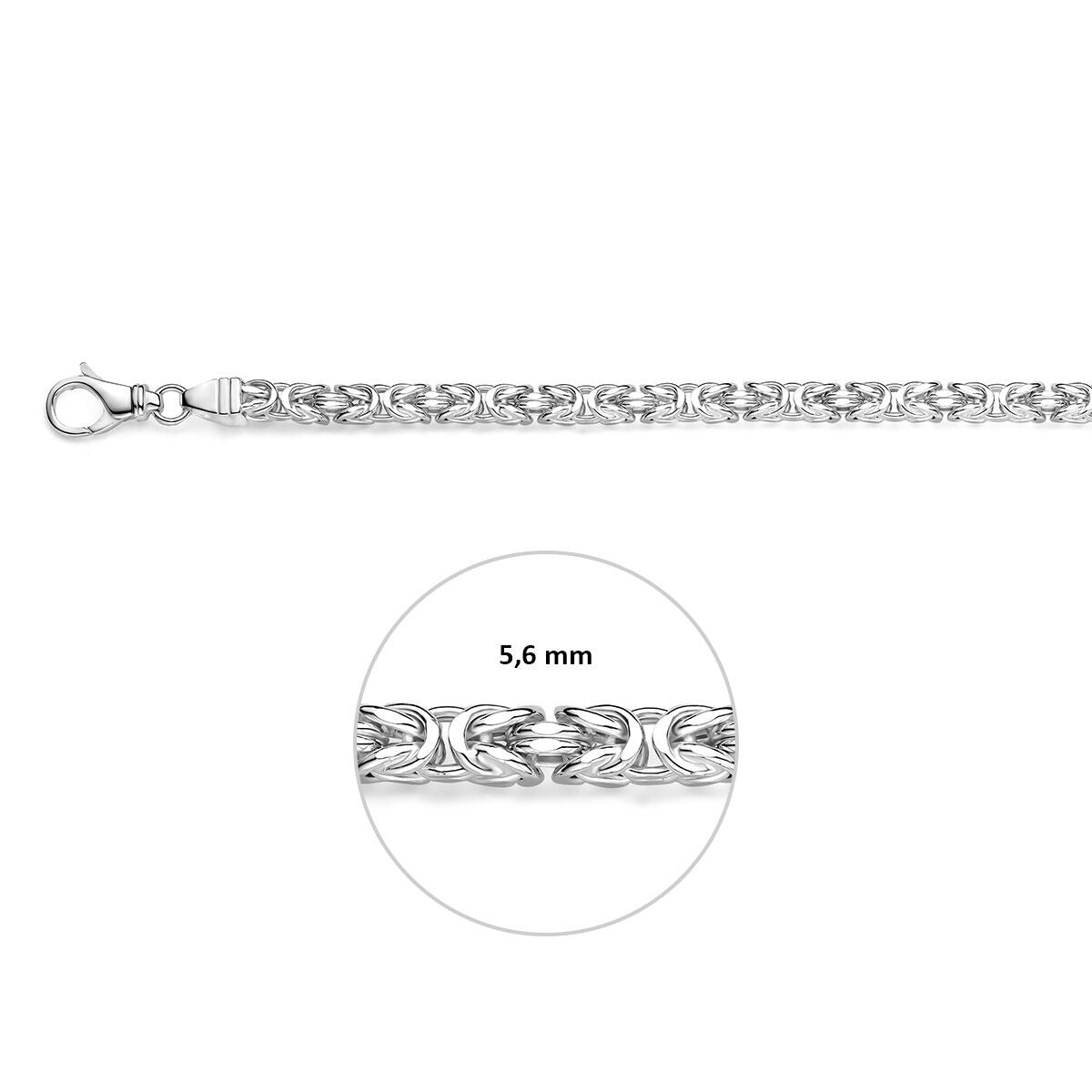 Chaîne royale en argent 925 5,6 mm pour homme
