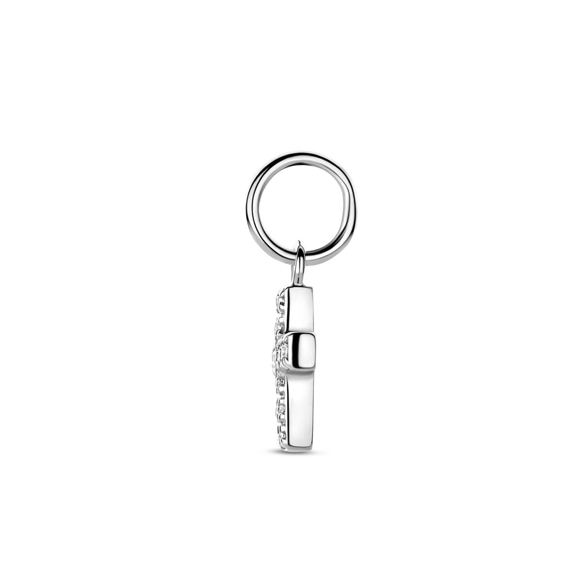 Pendentif en argent en forme de croix avec zircone 15,5 mm