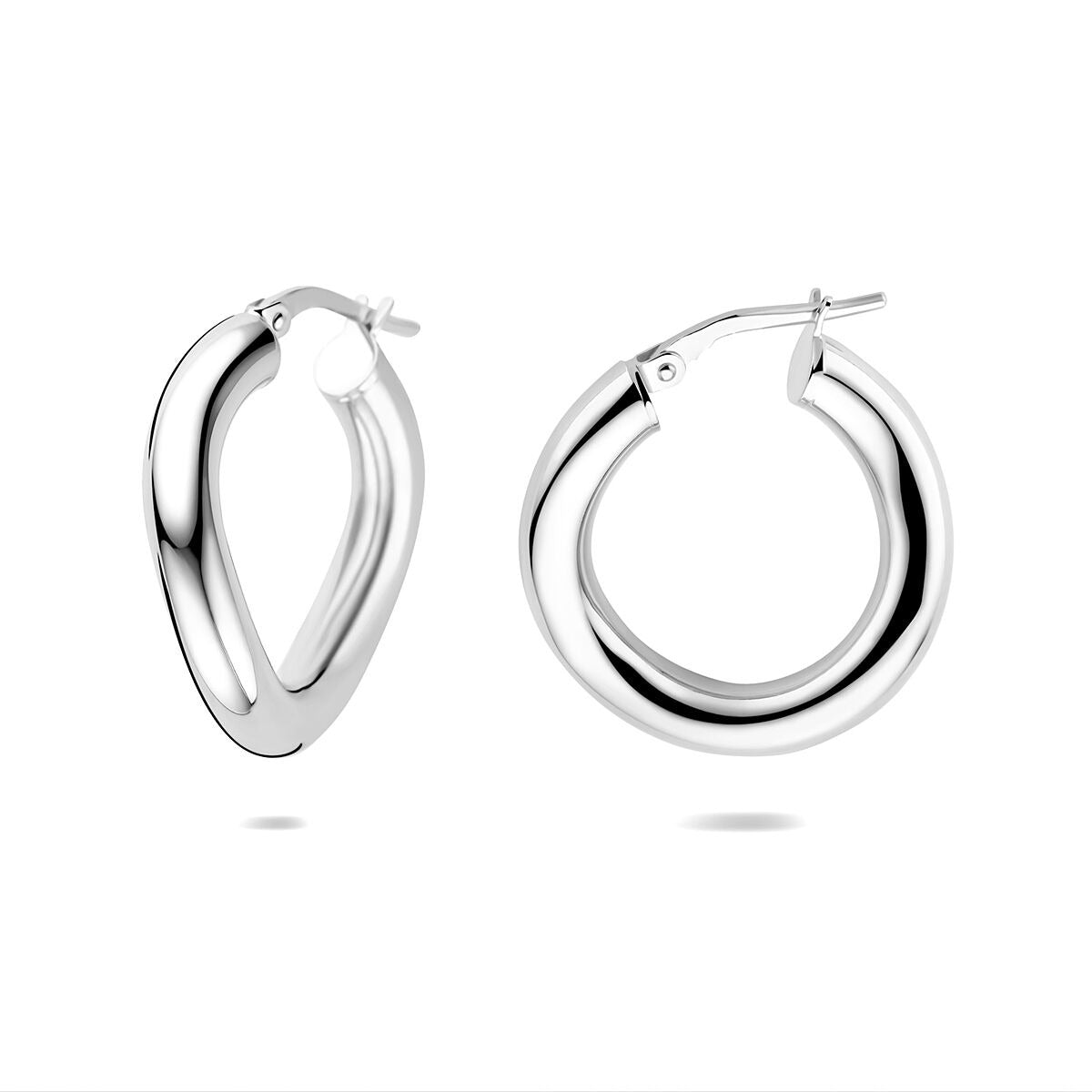 Créoles en argent – rhodié argent 925