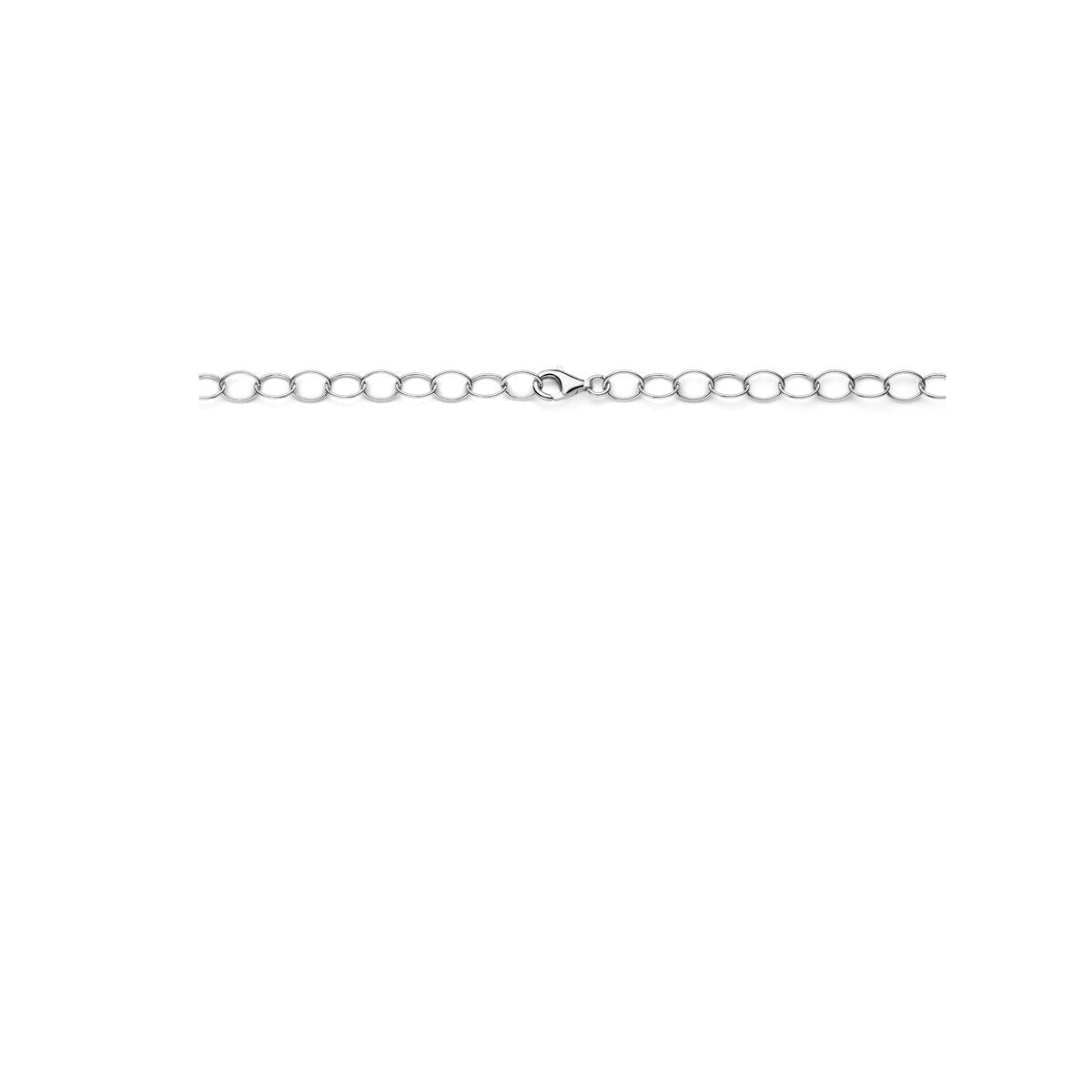 Collier en argent rhodié 925 avec mailles ancre larges – 11 mm 45 cm