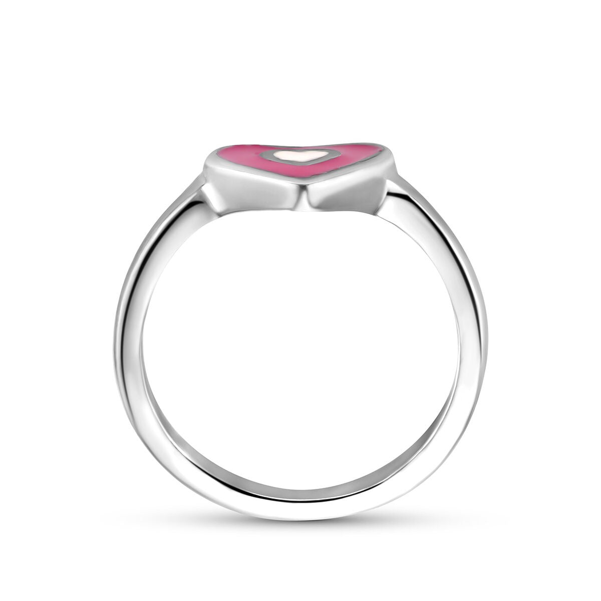 bague cœur argent rhodié