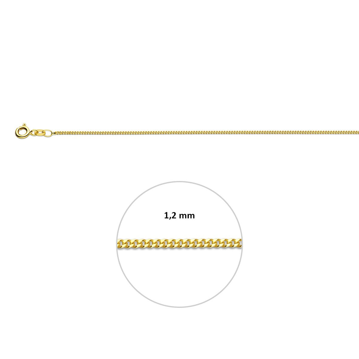 Bracelet en or 9k Gourmet