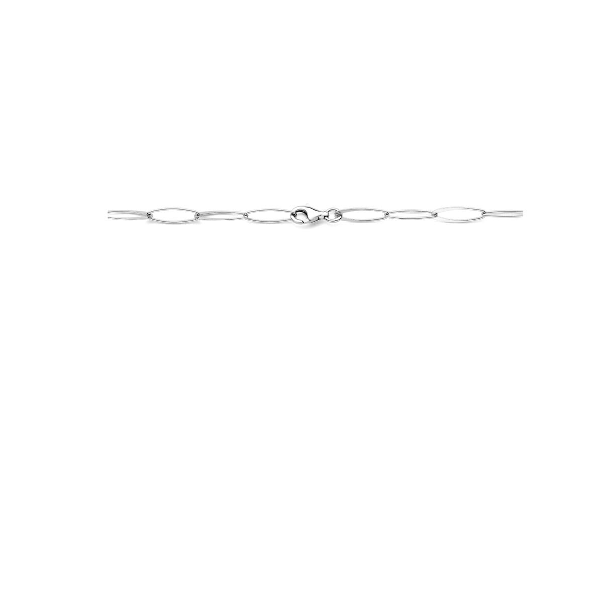 collier ancre 6 mm 45 cm argent rhodié 6 mm 45 cm