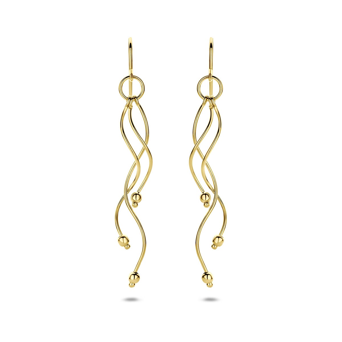 Boucles d'oreilles en or jaune 14k