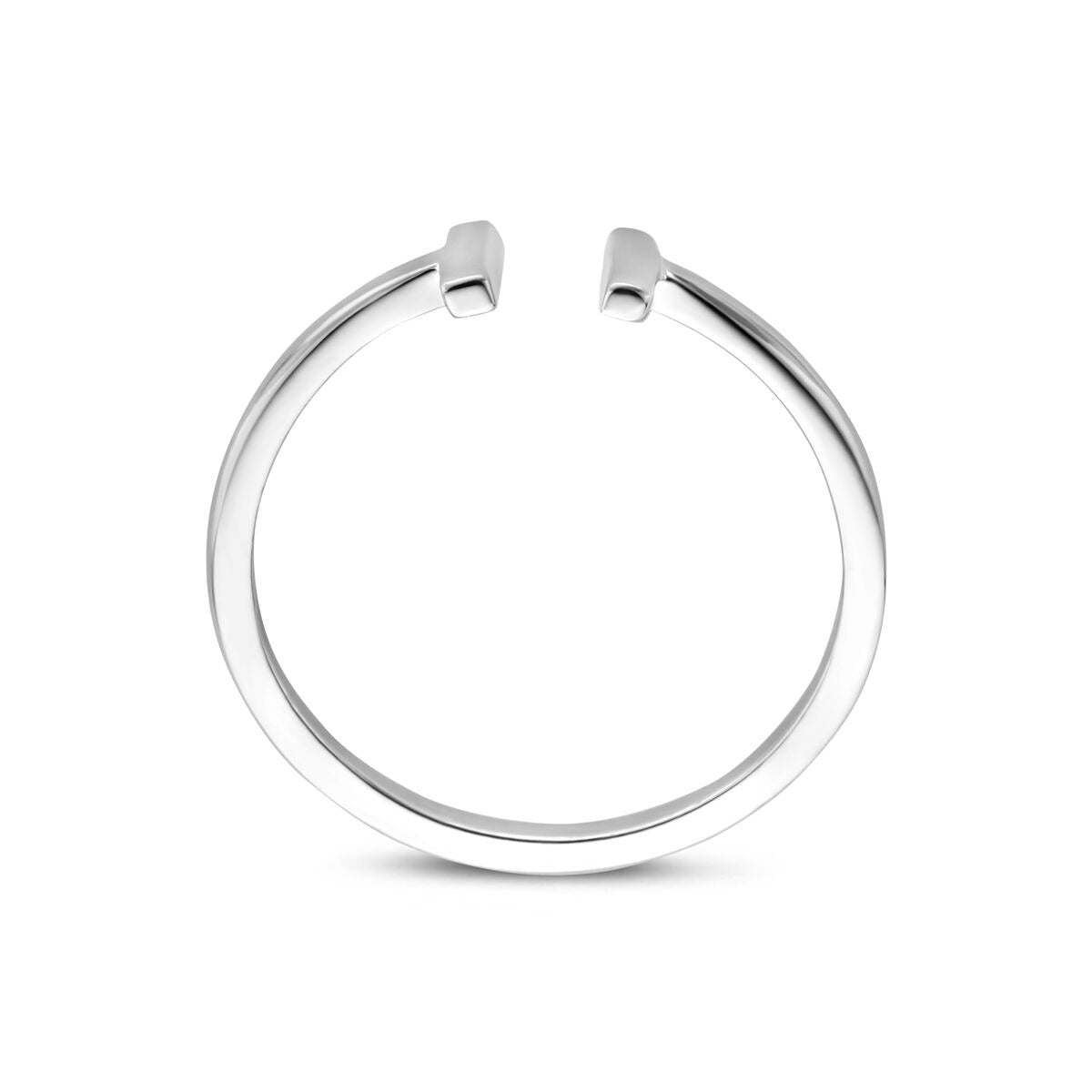 Bague en argent rhodié 5.5 mm