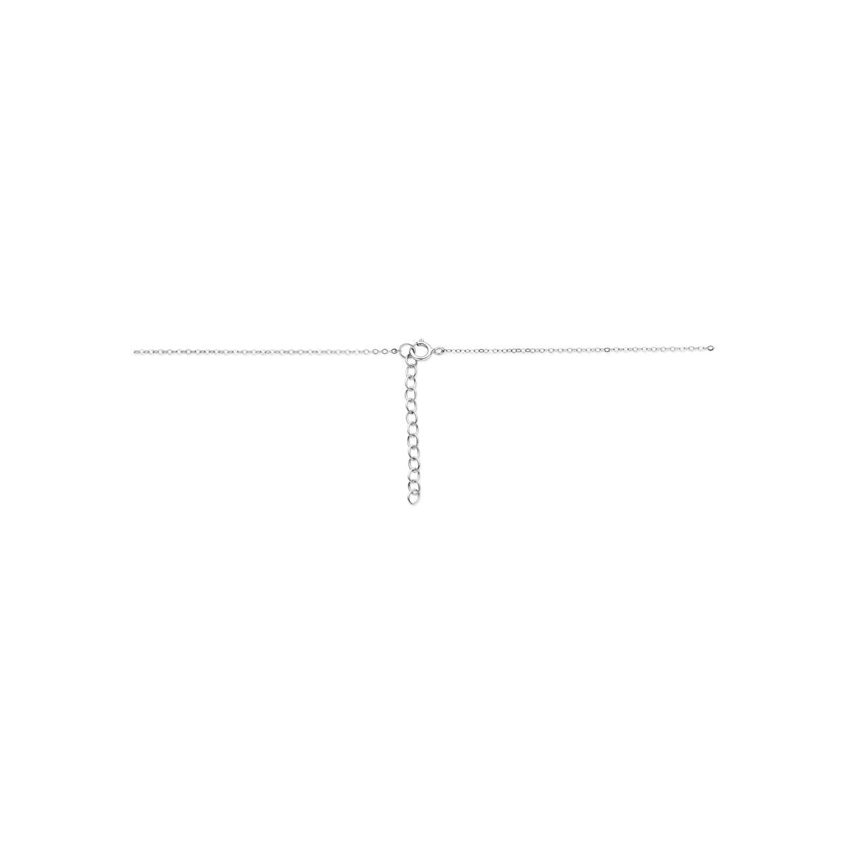 Collier Y rhodié 925 avec zircone