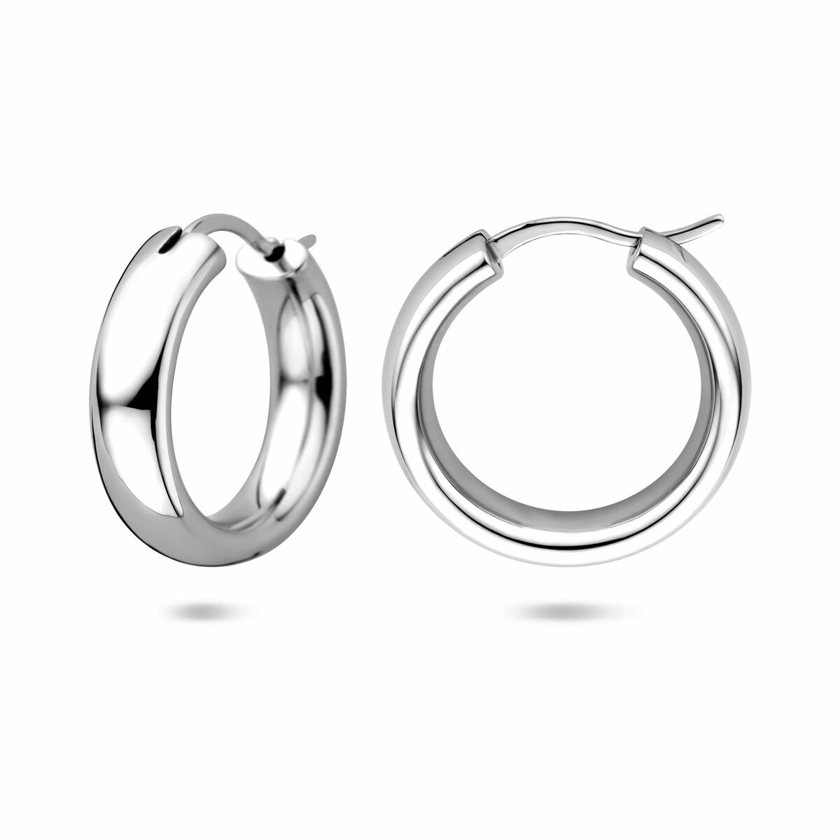 Créoles en argent 925 rhodiées – 20 mm