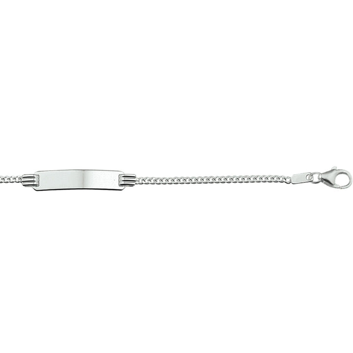 bracelet gourmet 11 - 13 cm argent rhodié