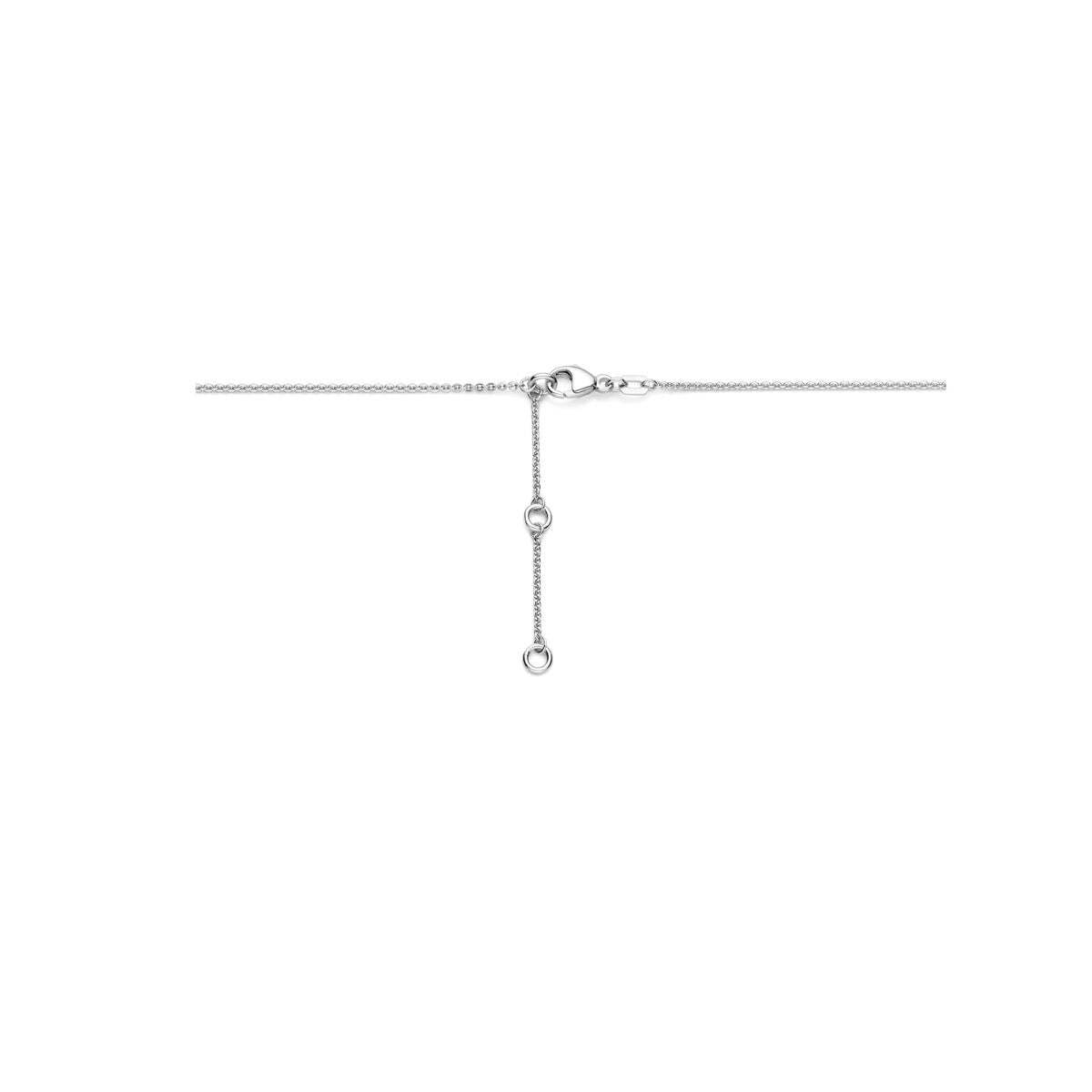 Collier en argent avec cœur – rhodié argent 925