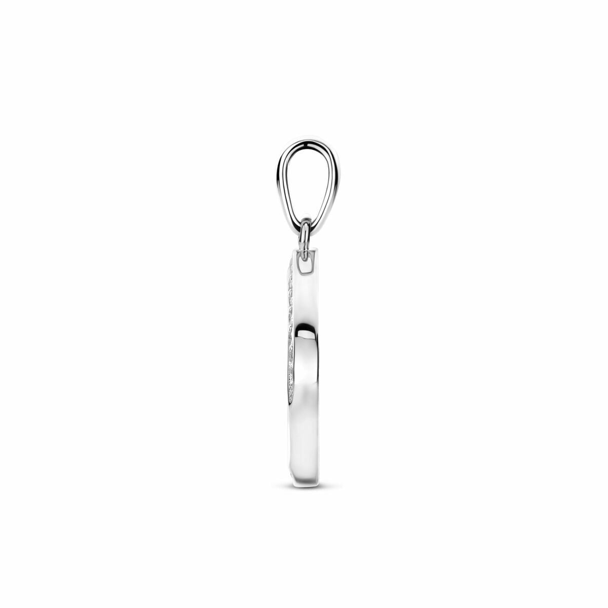 Pendentif en argent avec zircone 925 rhodié – 23 mm